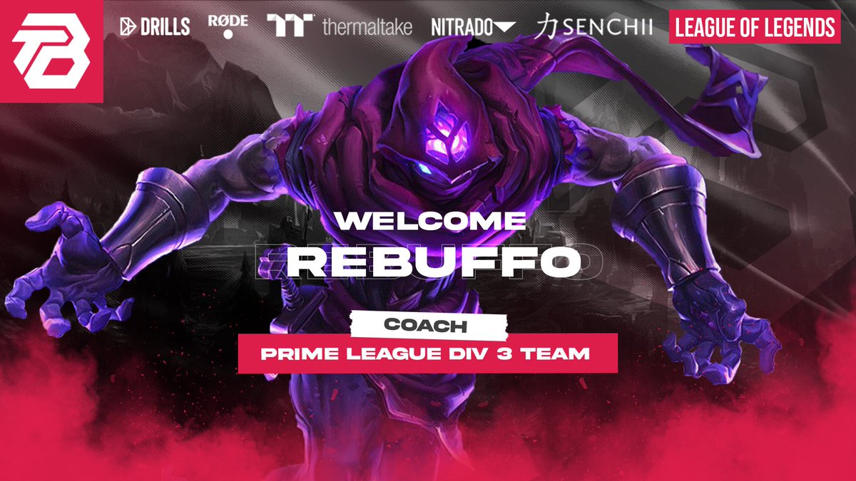 Coach Announcement: 

"Willkommen im Team! 🇪🇸🤝🇩🇪
<a href="/A_Rebuffo/">Roberto(Rebuffo)</a> stößt als neuer League of Legends Coach zu unserer Organisation.
Internationale Erfahrung, klare Vision, großer Hunger auf Erfolg.
Let’s work. 💼🎮"

Zitat <a href="/D0M1N7K/">D0M1N7K I 🍉☭</a> - E-Sport Manager League of Legends

#Esports