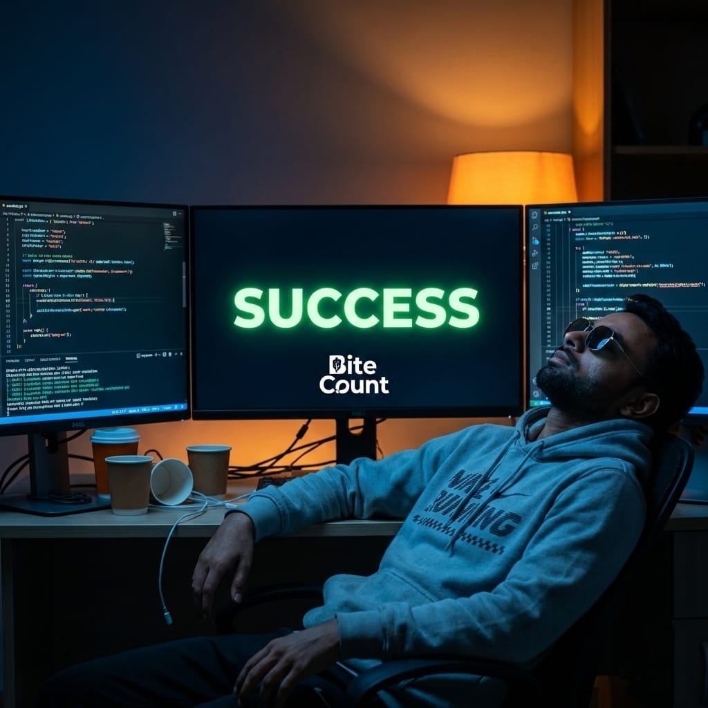NazishPatel7's tweet photo. Lost my entire frontend today.
No backup. No server copy. Just panic.
3 hours of pure debugging later — fixed.

Hard lesson learned:
 Secure your websites. Backups are survival.

BiteCount is live again 🚀
Track your meals 👉 https://t.co/6MzI9nnJwt
Build. Break. Fix. Repeat. 🔁 https://t.co/QyV16YTY1v