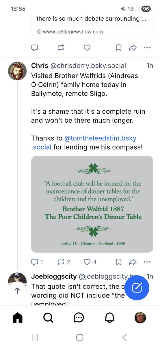 Hi JP <a href="/CelticFCSLO/">CELTIC FC SLO</a>. Hope you're keeping well. The post from Bluesky attached came to my attention today. Could you raise with the Board and maybe someone could help restore Brother Walfrid's family home?