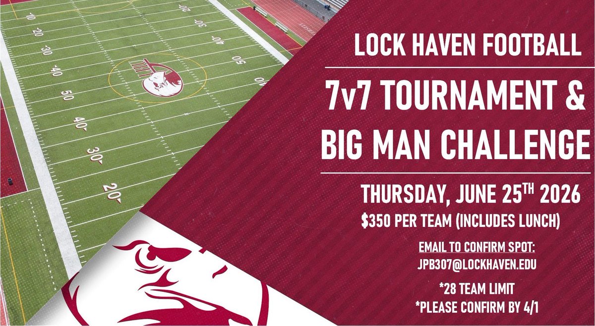 Lock Haven Football tweet media