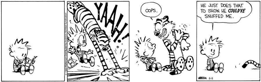 Calvinn_Hobbes's tweet image. What are friends for 🤣 #CalvinandHobbes