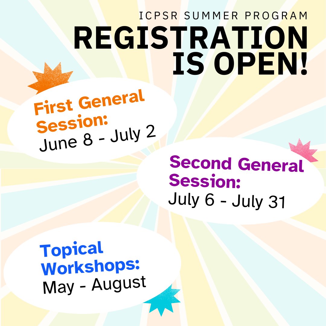 ICPSR Summer Program tweet media