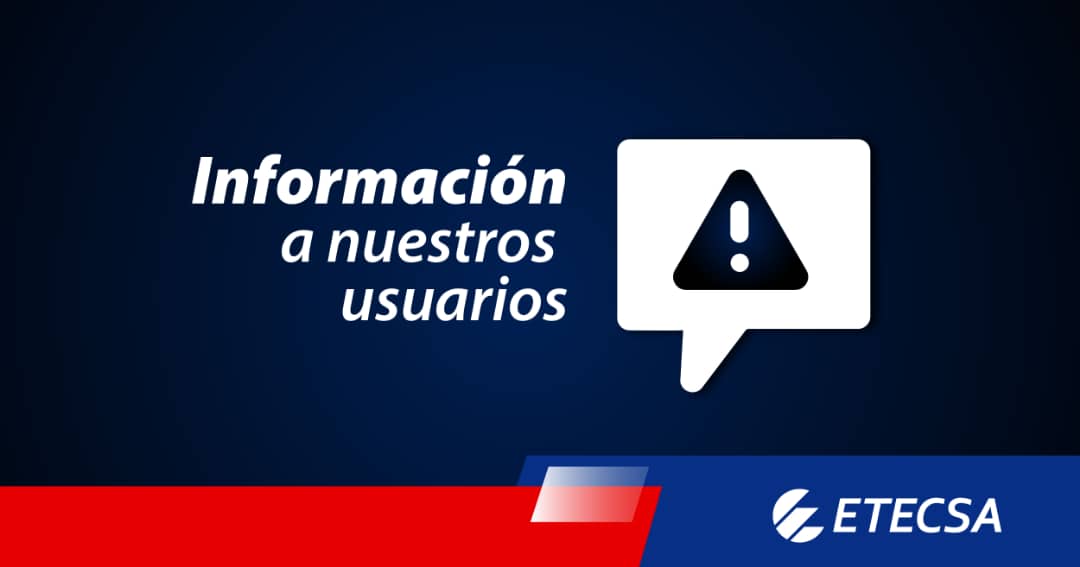 📢 Informamos a la población que, a partir de la situación actual del país, se realizan ajustes en el funcionamiento de los canales de atención.
📍Detalles en 👉 etecsa.cu/es/notainforma…