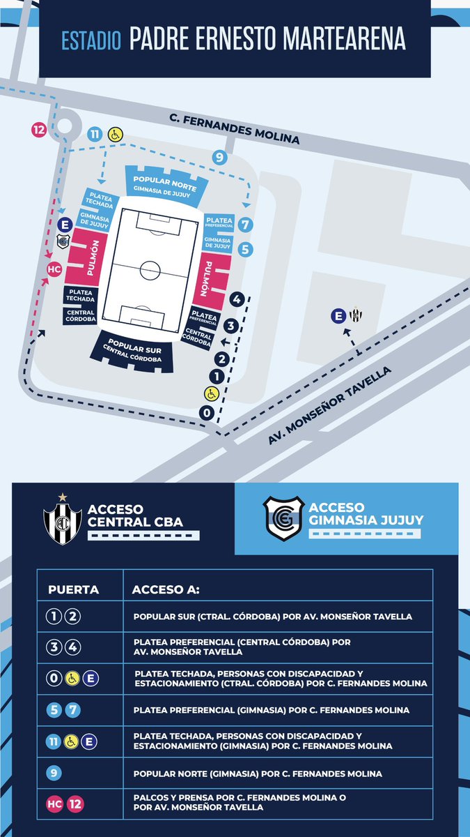 🗓️ Miércoles 11/2

⌚ Apertura del estadio: 19 hs.

▶️ Comienzo del partido: 21.15 hs.