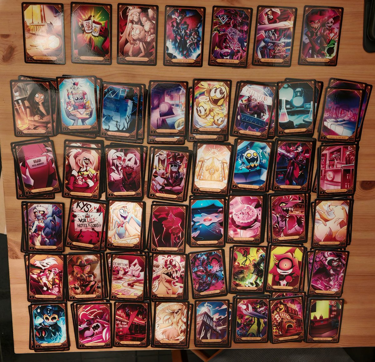 leifelinn's tweet photo. Trading/ Selling Hazbin Hotel S2 cards!
everything is marked on the CHECKLIST:
Cards I have ✅
Cards I’m looking for 🔎 
feel free to DM if interested!

#HazbinHotel  #hazbincards #hazbintradingcards #hazbin #hazbinhotelcards #hazbintrading #hazbinhoteltradingcards #hazbinhotels2 https://t.co/wTW2v1sthT