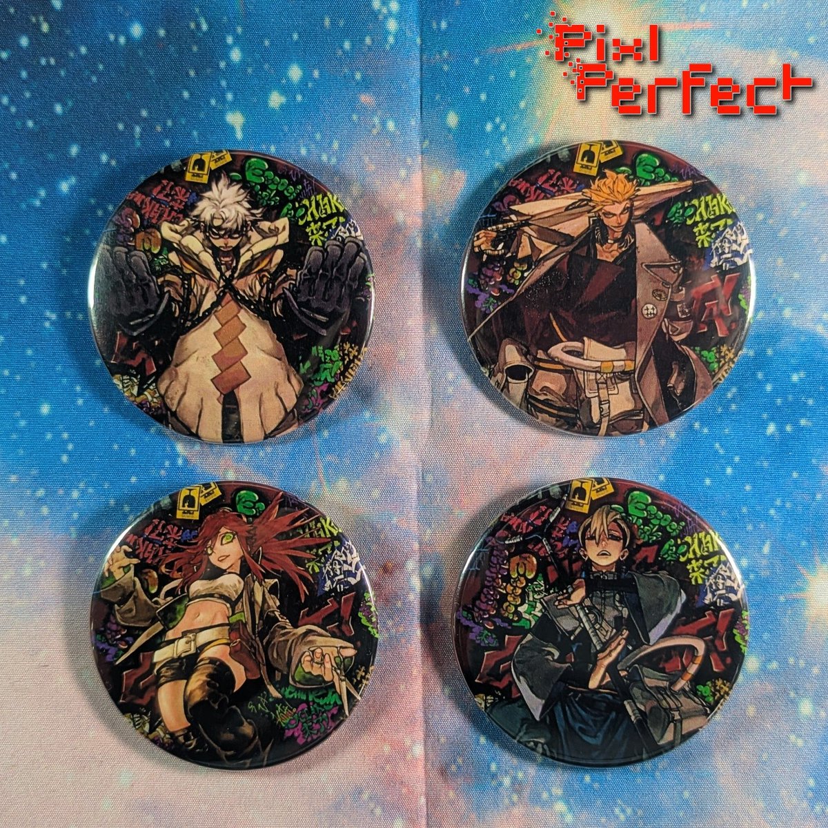 PixlsPerfection's tweet photo. Made some new pinback buttons inspired by characters from Gachiakuta 🖤✨
Really love the gritty style and energy from this series!

#Gachiakuta #AnimeMerch #PinButtons #AnimeArt #Handmade #CraftingCommunity #GeekCrafts #MangaArt #OtakuStyle https://t.co/c2rZ1JBNYn