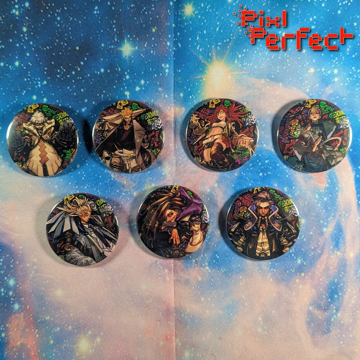 PixlsPerfection's tweet photo. Made some new pinback buttons inspired by characters from Gachiakuta 🖤✨
Really love the gritty style and energy from this series!

#Gachiakuta #AnimeMerch #PinButtons #AnimeArt #Handmade #CraftingCommunity #GeekCrafts #MangaArt #OtakuStyle https://t.co/c2rZ1JBNYn