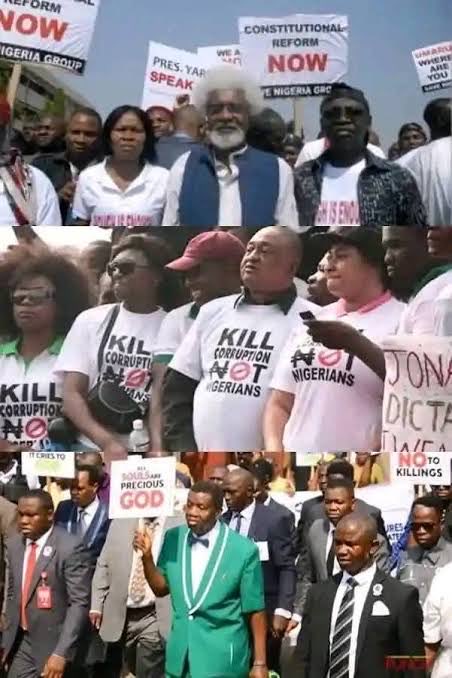 Behold the men who joined hands to fight Goodluck Jonathan and brought APC upon Nigeria.

I'm sure they have finally defeated corruption, and now enjoy the dividends of democracy.