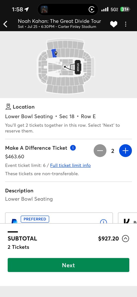 desbriannee's tweet photo. @itsstaylorbitch there’s no way i can justify this dude they’re not even floor seats wtf i paid a fraction of this for the eras tour 😭😭 https://t.co/lguvFG4HWq