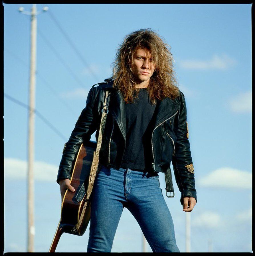 Jon Bon Jovi in Seaside Heights, New Jersey , 1988. Photo by