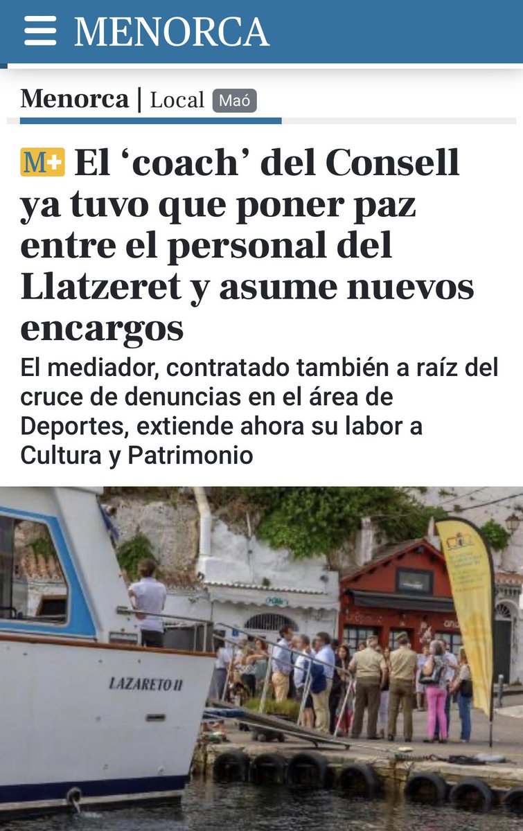 Amb Joan Pons Torres cada setmana surt una nova polèmica.

⚠️ Reglament lingüístic sota sospita
⚠️ Avisos de la UNESCO ignorats
⚠️ Peticions de dimissió constants

👉🏼 I com no saben gestionar el seu equip, milers € públics en un coach.

Conseller, sa solució és sa seva dimissió.