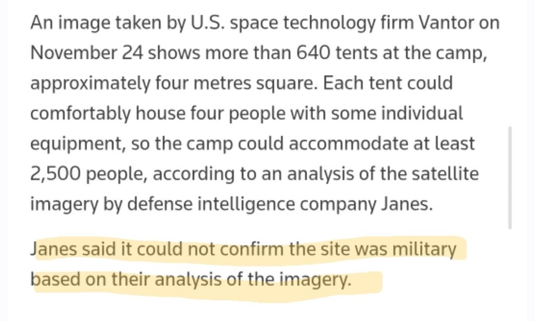 يا اخوان ..

تقرير رويترز اليوم قامت قناه غير مهنيه بتحريف السياق والاستنتاج على نحو لا يستند إلى منهج مهني واضح، عبر الإيحاء بوجود معسكرات داخل الأراضي الإثيوبية !

تقرير رويترز تحدّث عن منشآت مُعدّة قرب الحدود الإثيوبية السودانية لكنه شدّد في أكثر من موضع على نقاط جوهرية تم