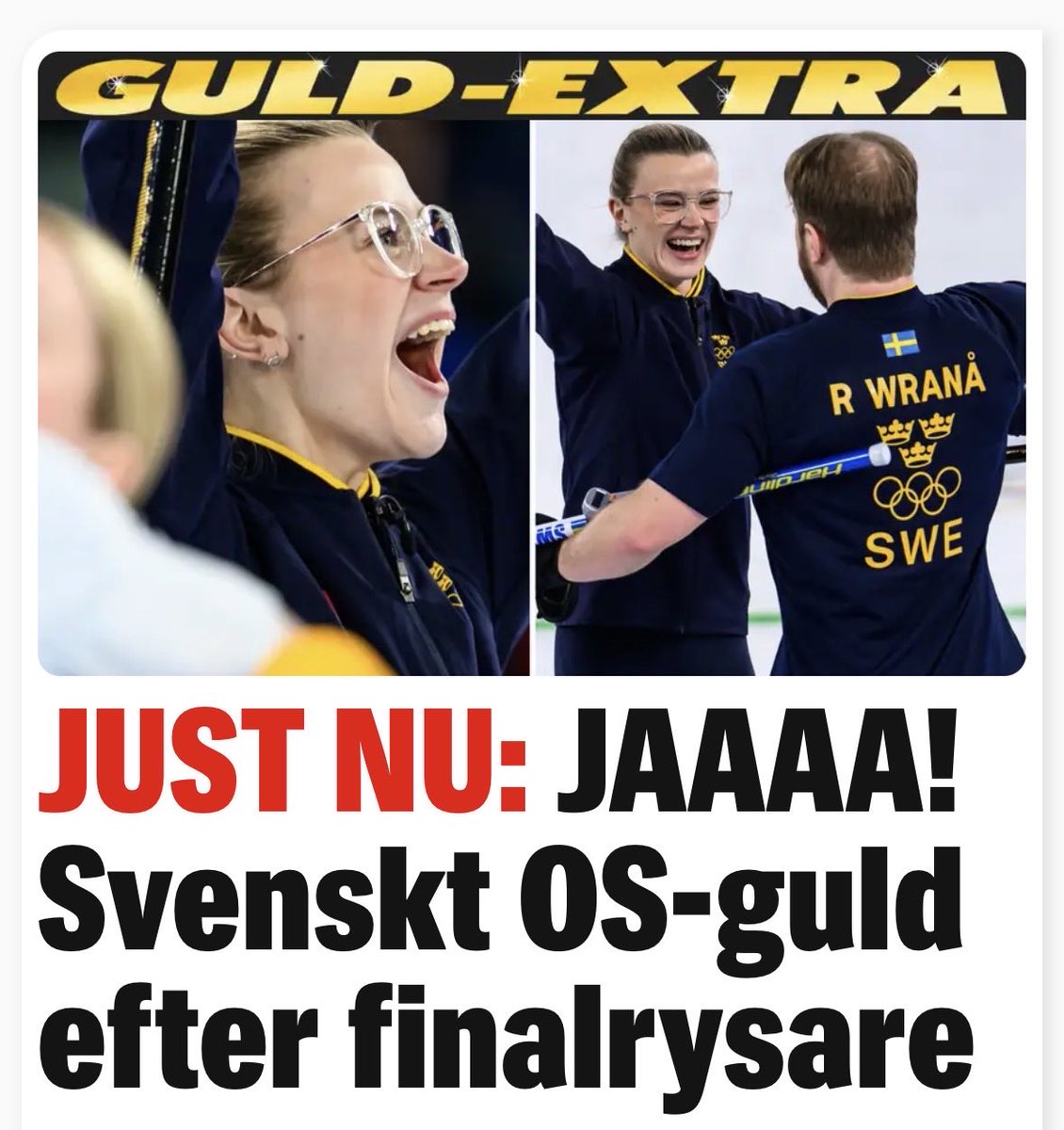 Tänk att man 53 år ung skulle upptäcka den här fantastiska sporten!

Vilken dramatik!

Chess on ice, typ. Jag är helt såld!

#wranå #mixeddouble #curling