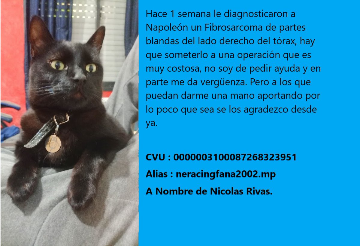 Si me pueden dar una mano les agradeceria.
Si alguno es del exterior mi cuenta de paypal es neracingfana2002@gmail.com

Desde ya gracias