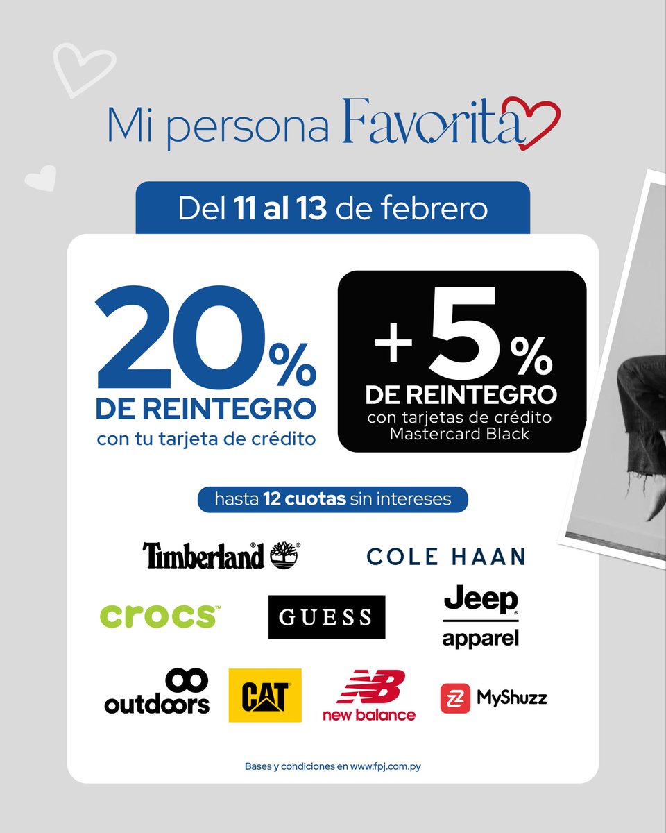 FinancieraPJ's tweet photo. Celebramos el amor con reintegros en las mejores tiendas del país! Solicitá tu TC PJ en https://t.co/CxkOQ1ny3y! 💘 https://t.co/OzxUFt5w4x