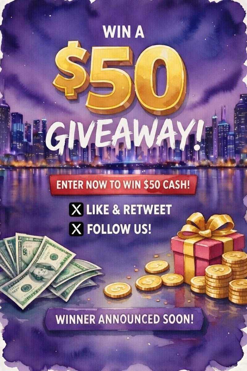 🚨 50$ GIVEAWAY 

How to enter:

1️⃣ Follow <a href="/MrXMonetization/">Monetization ✖️ Story</a> &amp; <a href="/WhaleEverything/">WHALE 🐳 EVERYTHING</a>
2️⃣ Like ❤️
3️⃣ Repost 🔁
4️⃣ Comment done ☑️ 

🕒 Winner announced in 48 hours