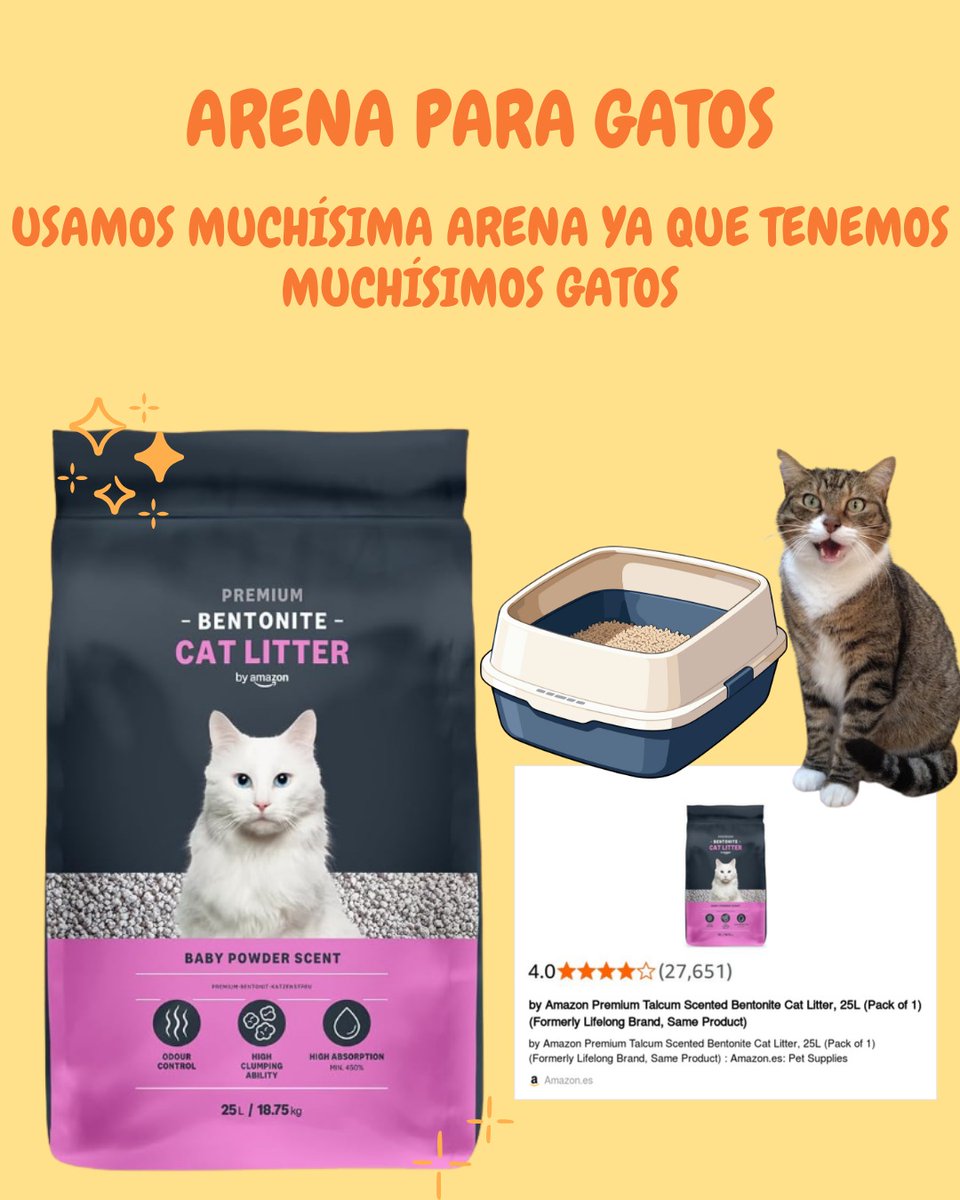 🚨 ¡URGENTE! Necesitamos alimento y arena para los gatos del Solar 🚨
Seguimos cuidando de muchos gatitos cada día y ahora mismo necesitamos reponer pienso, latitas de comida húmeda y arena 🥫🐱
En las fotos podéis ver las marcas y tipos que utilizamos habitualmente.
🙏🏻 Cualquier