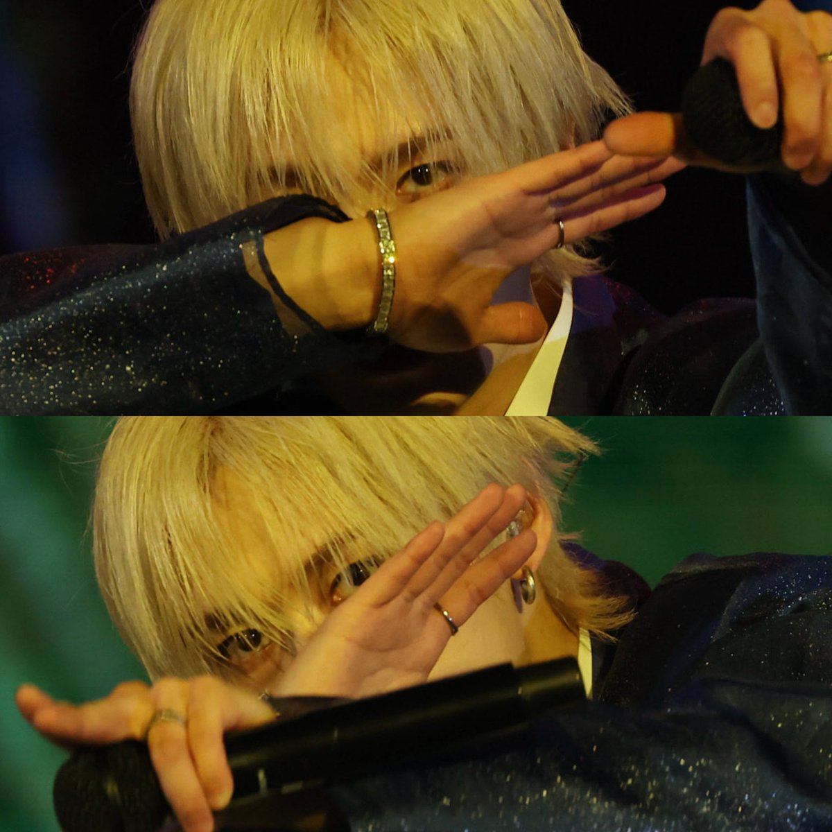 “expressing emotions with his eyes”