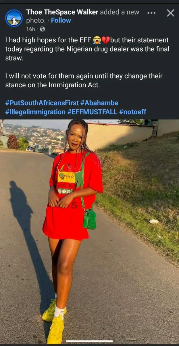 joy_zelda's tweet photo. More and More people are realizing what The EFF Really Stands for
#PutSouthAfricansFirst #abahambe #EFFMustFall
Sinawo Moja Love Xolani Khumalo https://t.co/Dt02Ke2On3