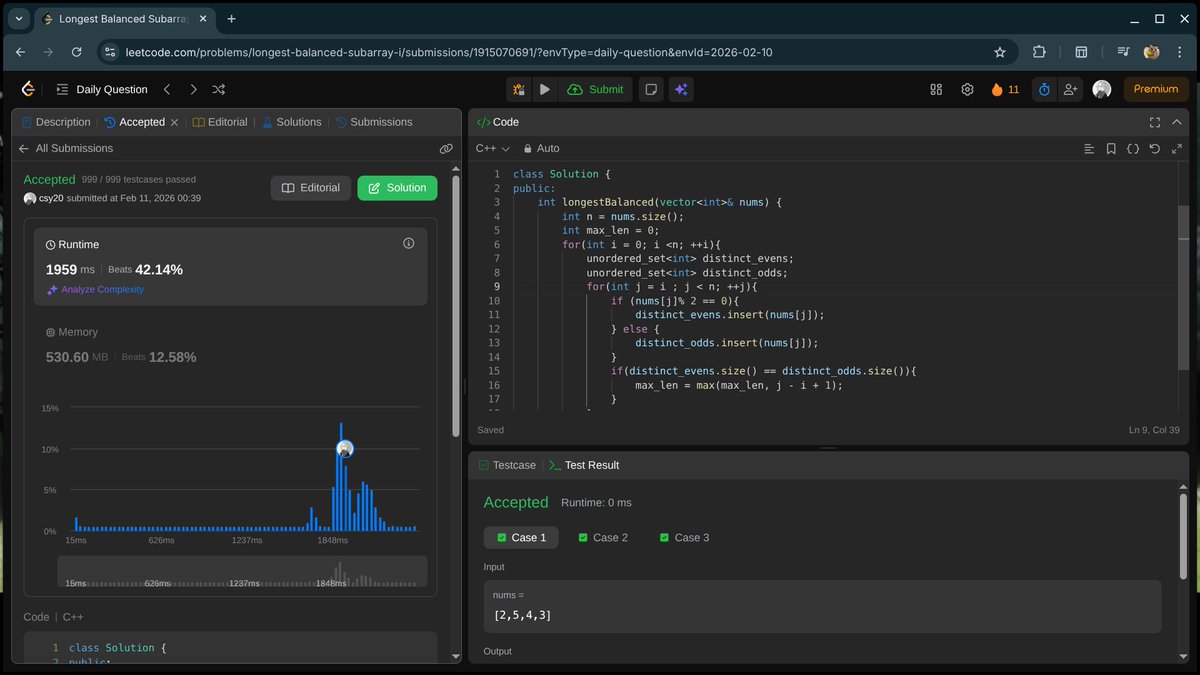 the__csy20's tweet image. #Day10 of DSA:

-leetcode POTD 

#DSA #LeetCode