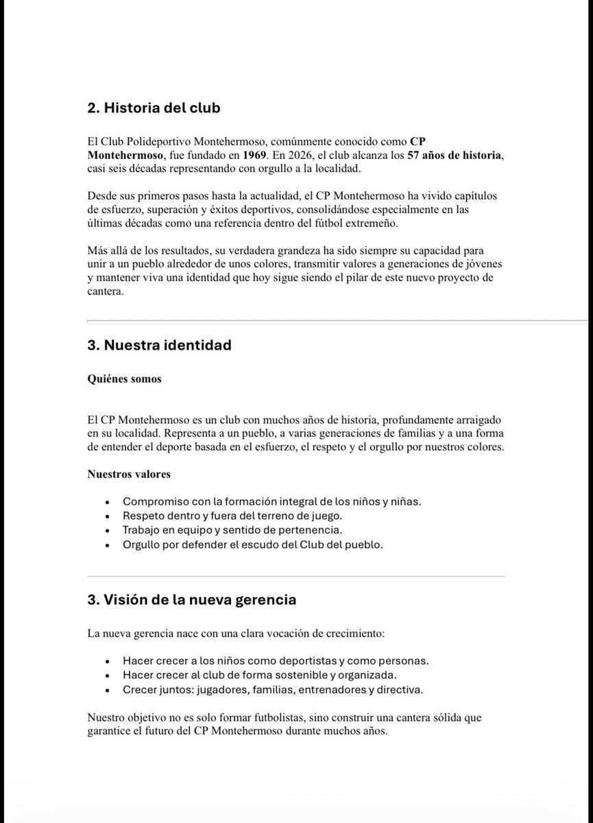 CPMontehermoso_'s tweet photo. 📢 COMUNICADO OFICIAL | PROYECTO DE CANTERA

El CP Montehermoso pone en marcha un nuevo proyecto de cantera, apostando por la formación, los valores y el futuro de nuestro club.

📄 Comunicado completo 👉 [ENLACE AL PDF] https://t.co/Byix7iTP0l

  #canterarojila https://t.co/yJhD8qnRaq