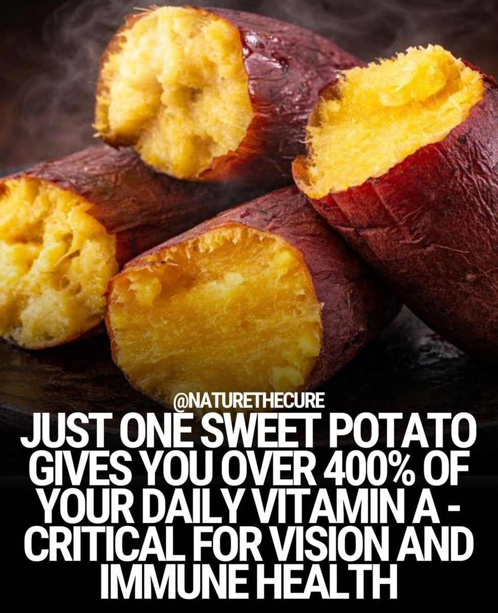 ONE SWEET POTATO = A VITAMIN A POWERHOUSE 🍠