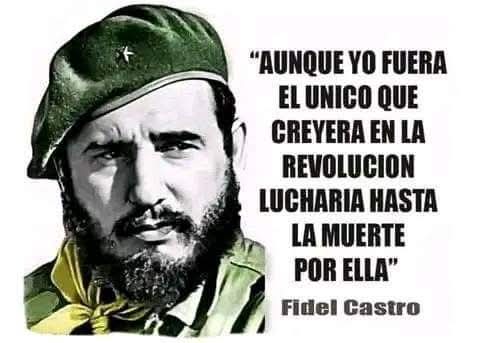 Ese es el EJEMPLO que GUÍA a la MAYORÍA de los CUBANOS.

#FidelPorSiempre