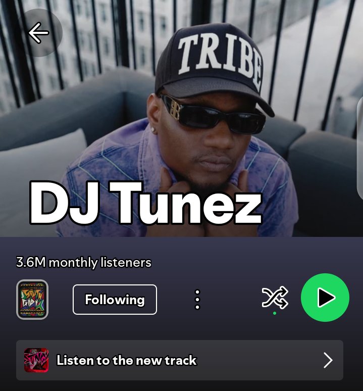 BiGG_GIO's tweet photo. 🎧 Top Nigerian DJs on Spotify by Monthly Listeners 🌍

1️⃣ DJ Tunez — 3.6M
2️⃣ DJ Spinall — 2.5M
3️⃣ DJ Neptune — 1.1M
4️⃣ DJ Ecool — 827K
5️⃣ DJ 4kerty — 422K
6️⃣ DJ YK Mule — 366K
7️⃣ DJ Enimoney — 151K
8️⃣ DJ Cuppy — 148K
9️⃣ DJ Kaywise — 136K
🔟 DJ Xclusive — 119K

Ogbafia rora🔥👑 https://t.co/ojER8soGNr