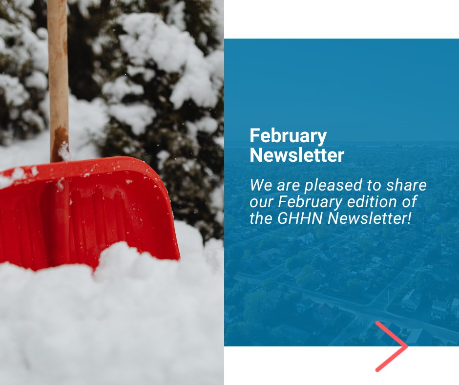 GHHN_TheNetwork's tweet photo. The GHHN February Newsletter is here! In this edition we launch our very first Kathy’s Corner from our new Executive Director, Kathy Peters, celebrate 20 years of Shelter Health Network, learn about the Hospital Discharge Warming Hub and more! Read here: https://t.co/wDltCNueAj https://t.co/016Fc846vN