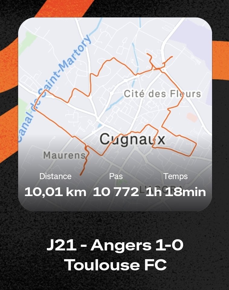 IramisGroundHop's tweet photo. J21 - Angers 1-0 Toulouse FC
Genou encore fragile donc en marchant. Objectifs ne plus prendre un seul match de retard
#SCOTFC #CoursLeScore https://t.co/qldKyqyQGT