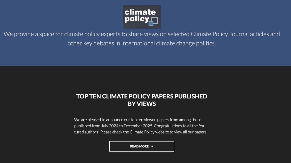 🚀 We are delighted to share that a paper by our #SOAS #Economics Head of Department, Dr. <a href="/YannisDafermos/">Yannis Dafermos</a>, has been ranked among the top ten most viewed <a href="/Climate_Policy/">Climate Policy | climate-policy.bsky.social</a> Journal papers! 🌍

📄 Read the paper 🔗
Climate finance and global justice.
tandfonline.com/doi/full/10.10…