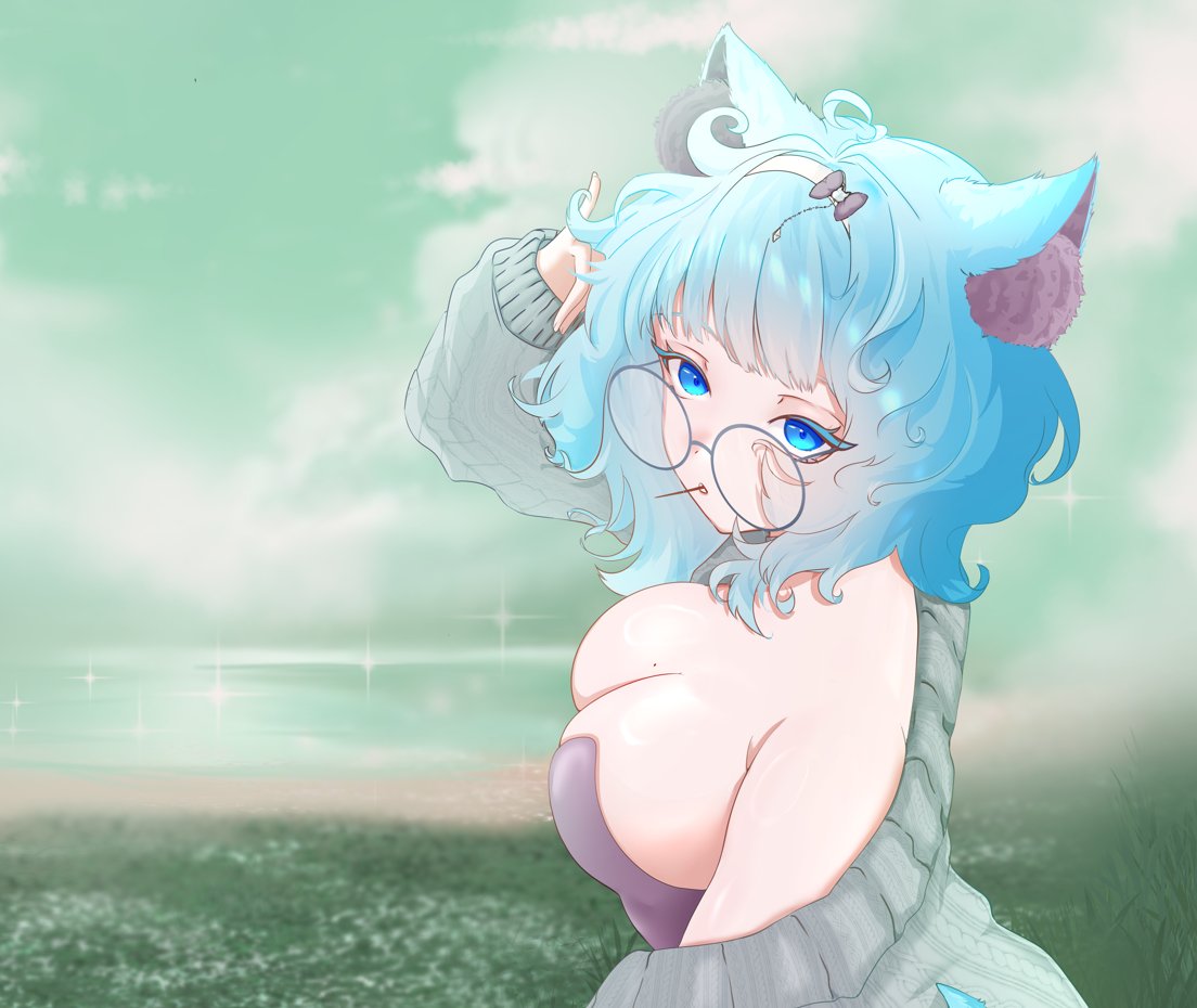 @/mikarivernya's full starting soon screen art <3