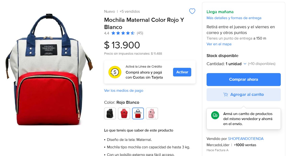 AhorrandoAndoAr's tweet photo. SUPER PRECIO 😍

Mochila Maternal a $13.900

En Negro:
https://t.co/duC1mDmanS

Rojo y Blanco:
https://t.co/WrJYUNktcU https://t.co/zysdDHqszO