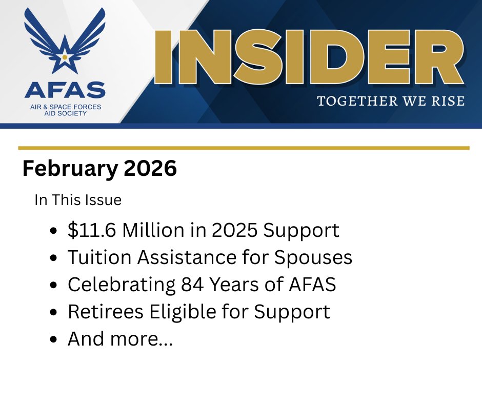 Air & Space Forces Aid Society (AFAS) tweet media