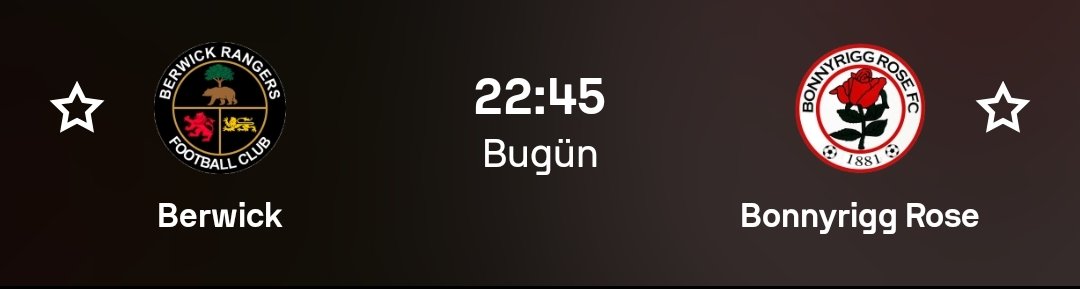 🏴󠁧󠁢󠁳󠁣󠁴󠁿 Scotland Lowland League Cup 

⚽ Berwick Rangers vs Bonnyrigg Rose

🤖 2.5 ÜST 
🤖 3 ÜST 
🤖 3.5 ÜST