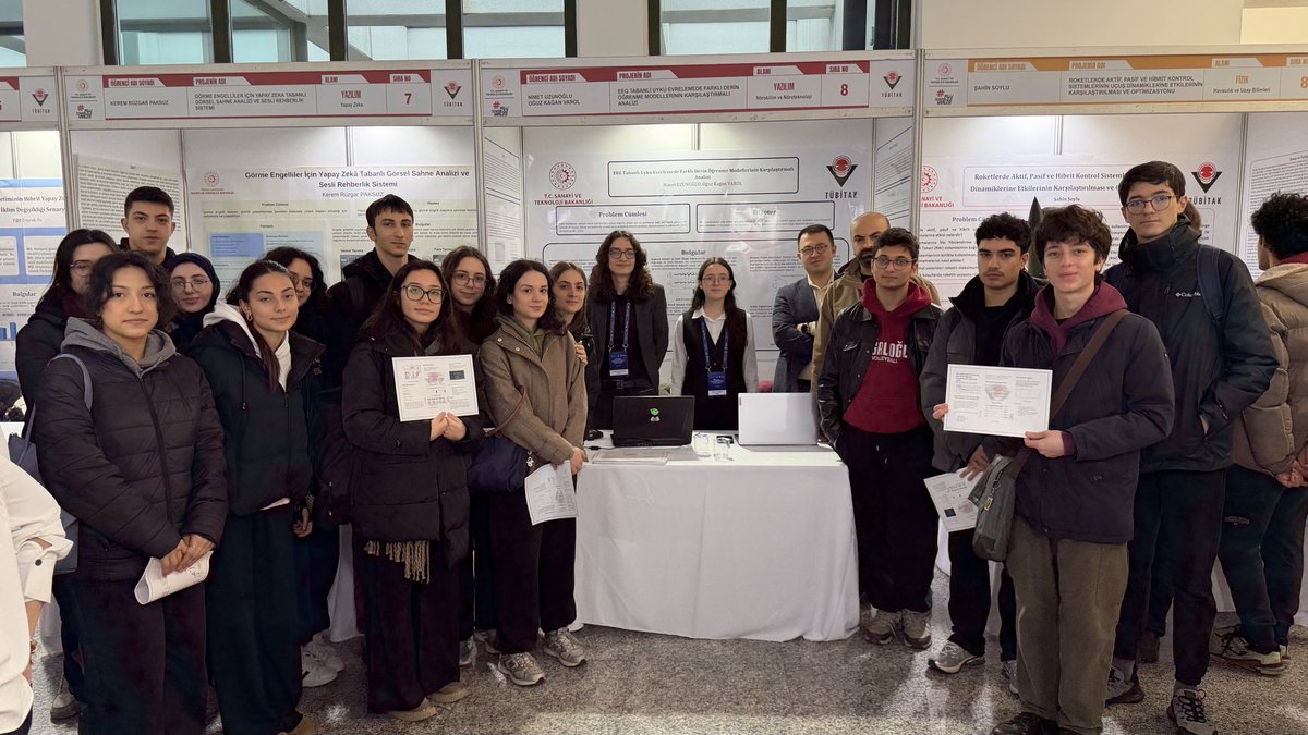 TÜBİTAK 2204-A Lise Araştırma Projeleri Yarışması İstanbul-Avrupa Bölge Sergisi, 9-12 Şubat tarihleri arasında İTÜ Süleyman Demirel Kültür Merkezi'nde gerçekleştirilmektedir. Bu kapsamda “EEG Tabanlı Uyku evrelerinde Farklı Derin Öğrenme Modellerinin Karşılaştırmalı Analizi”