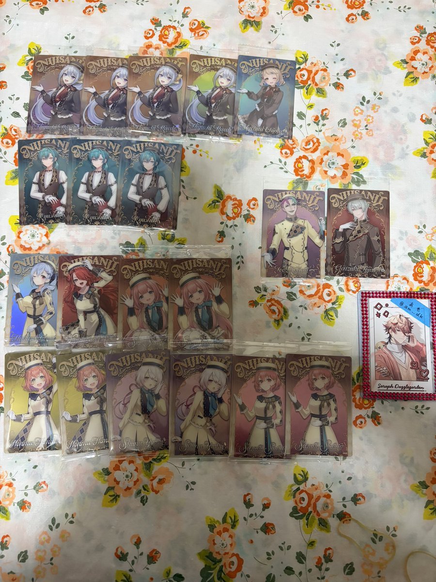 am__dk's tweet image. 【交換・譲渡】
にじさんじ ウエハース

[譲]画像のもの

[求]IDカードの方、🚺のみ150円/枚
同種異種どちらでも可
(異種 &amp;gt; 同種)🚺は比率違い検討可

またはIDの方と同じグループの🟦の方(他の方との枚数揃えのため探してるので同種の2枚のみで緩募となります)

🚹はIDの方とのみ

郵送交換