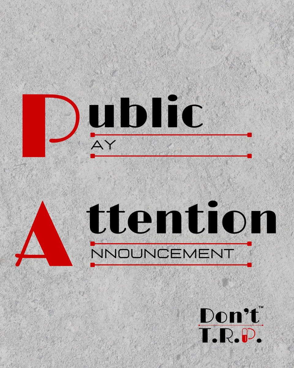 LAmayfield's tweet photo. P.A. = Public Announcement. Pay Attention.

Not every warning is loud.
Some are subtle.
Some are meant to be missed.

Awareness protects.
Attention resists.

We can’t move through life with our eyes wide shut.

Don’t T.R.P.™
#DontTRP #PayAttention #PerspectiveMatters https://t.co/CQzj8Wg1IX