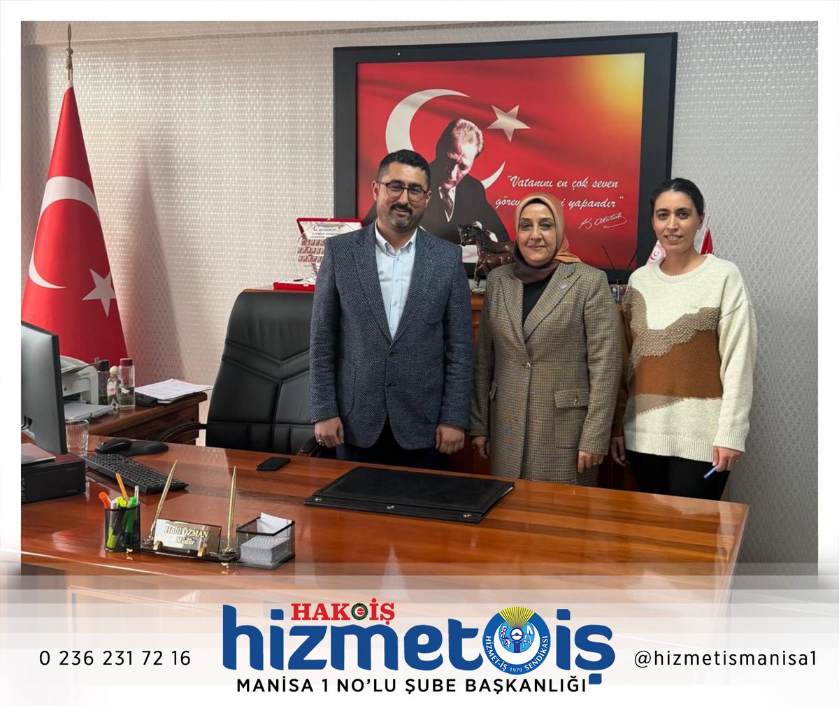 hizmetismanisa's tweet photo. Şube Başkan Yardımcımız ve Ev İşçileri Bölge Koordinatörümüz Sayın Özlem Akın, Ev İşçileri Projemiz kapsamında Turgutlu Sosyal Hizmetler Müdürü Sayın Halil Özman’ı makamında ziyaret etti.
#Hakis #Hizmetis #Evİşçileri https://t.co/t85eIlvb9U