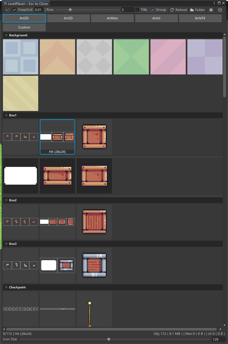 FcsVorfeed's tweet photo. The LevelPlacer, the super convenient scene level art object placement tool that I developed, has been updated with the functions of 2DMultiSprite and subfolder grouping!
@AssetLove @unity_japan @unity #unity #gamedevs #IndieGameDev #indiegame #unit3d
https://t.co/3EY814fqbu https://t.co/VngRmJPcCT
