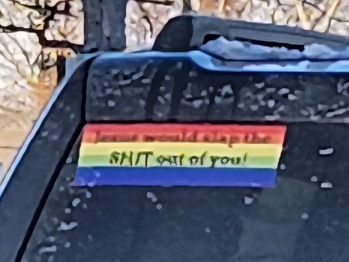RealDiehlReport's tweet photo. The left HATES any crossover between Government & Religion, yet they seem to stand high on the Mount whenever it's expedient. I took this photo in MA the other morning. Sticker reads "Jesus would slap the s*** out of you."
#EndTheHypocrisy https://t.co/HrUcXOh39E