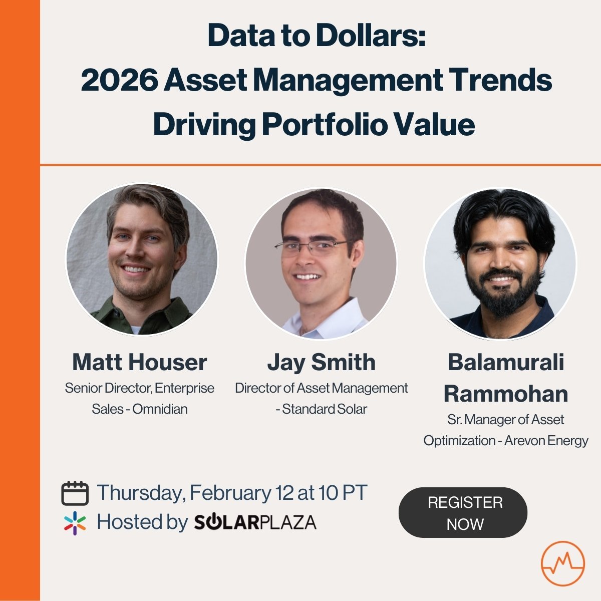 We surveyed key experts in the industry to get their roadmap insights, and we’re sharing the results this Thursday. Grab your spot before we go live in 2 days: hubs.ly/Q042p6N_0

#SolarIndustry #AssetManagers #SolarOperations #OperationsManagers #SolarOM #BatteryOperations