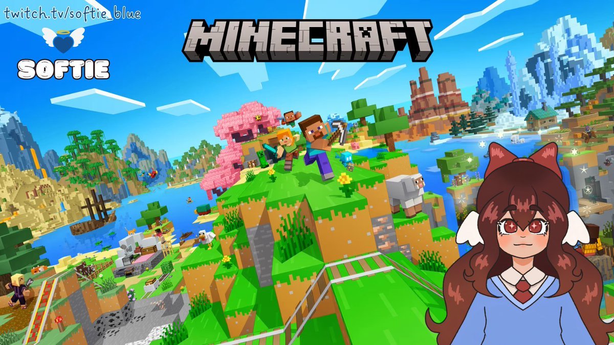 ¡Hoy empezamos con el hardcore de Botania + Create! 

Ya en VIVO
twitch.tv/softie_blue