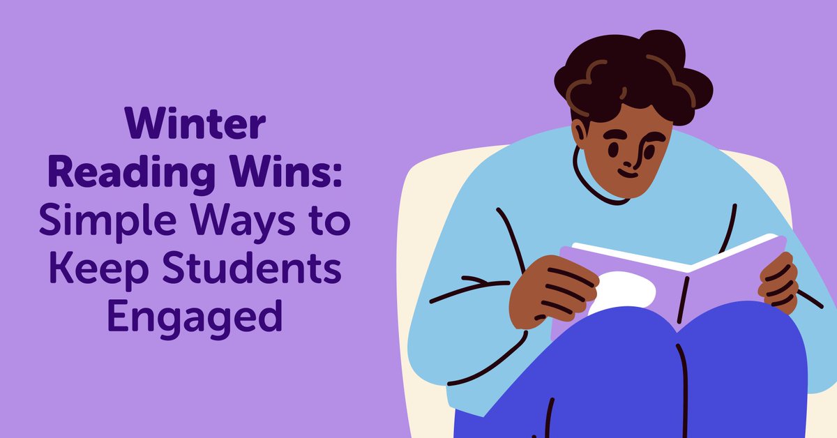 beanstackapp's tweet image. Winter doesn’t have to slow reading down ❄️📚

Simple goals + flexible challenges = student momentum. 👉 bit.ly/4q8vEKF

#WinterReading #SchoolLibraries #Literacy #K12Ed #StudentEngagement #Beanstack