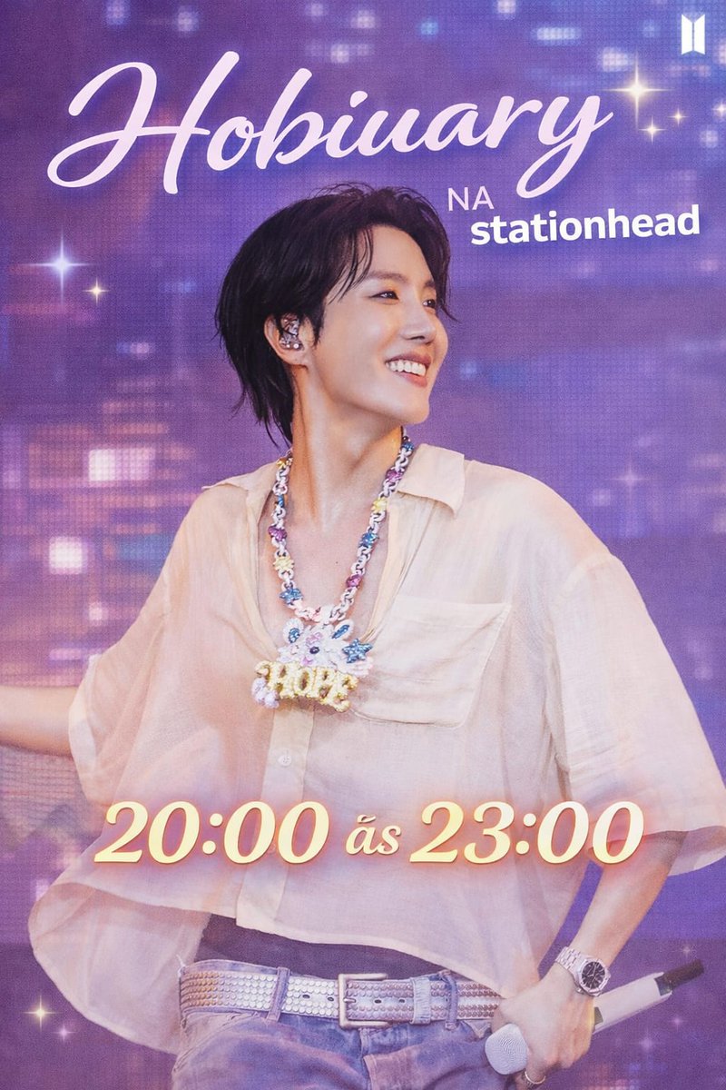 ✨️ Falta apenas 1 semana para o aniversário do j-hope 🎉✨
Vamos tornar esses dias ainda mais especiais juntos! 

Durante toda a semana, estaremos reunidos na Stationhead com a <a href="/portalmyhope/">portal_myhope</a>, das 20:00 às 23:00, celebrando, apoiando e espalhando amor. E claro, no Carnaval