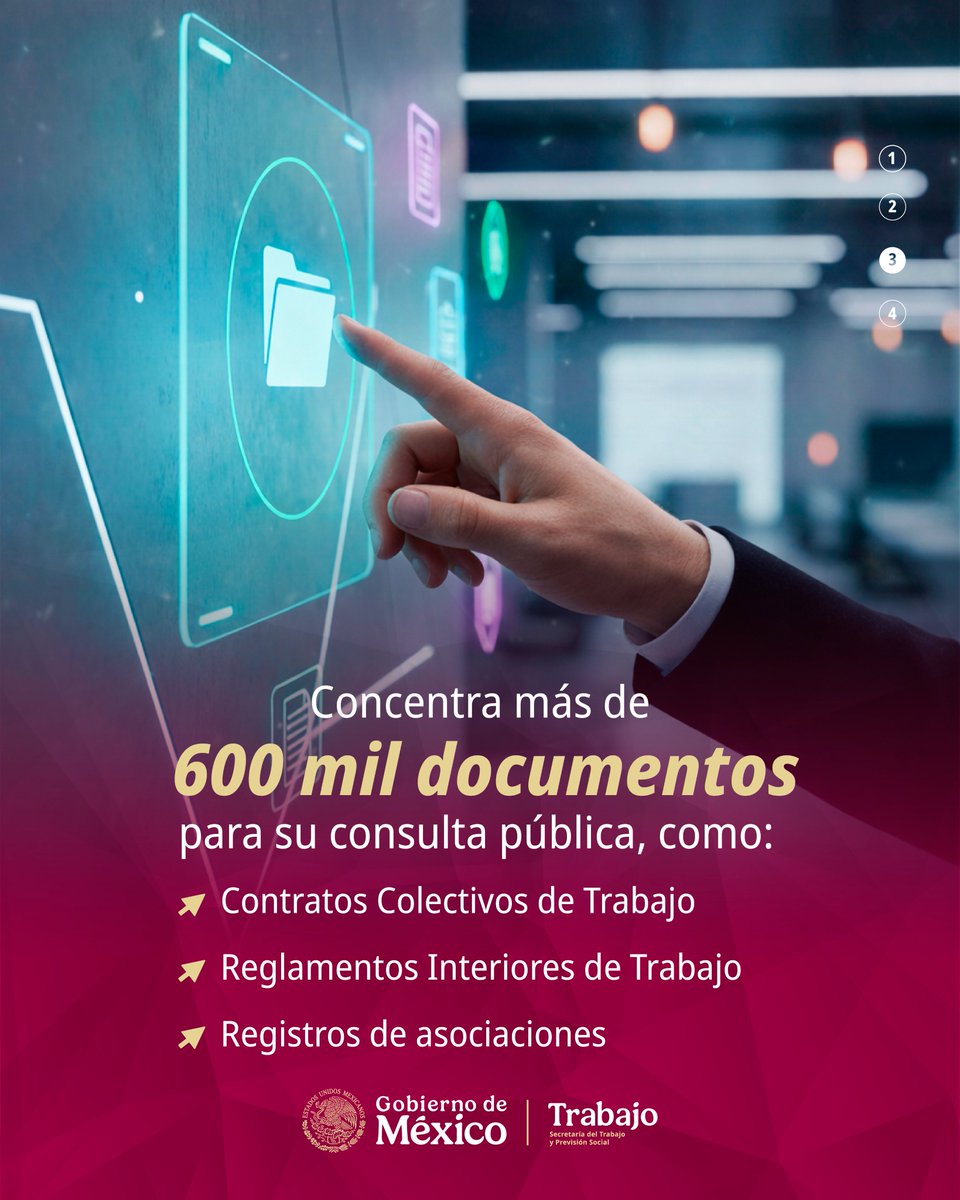 STPS_mx's tweet photo. Conoce el Repositorio de Información del Registro Laboral (#REPOLAB), una herramienta digital que concentra la información de los trámites registrales del sector sindical de México.
Visítalo: https://t.co/5eJtOKaERk https://t.co/KyMh8XkOyB