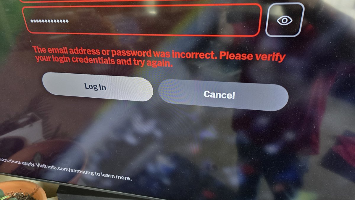 ZeroAmiable's tweet photo. @MLBTV i paid for my subscription, i have a samsung model tv that is compatible, i have the mlb tv app, i can login on my phone and computer, I've paid 200 dollars... And keep getting a host of issues trying to log in to my tv... Tried to link accts... What gives? https://t.co/6RLPuJaPLV