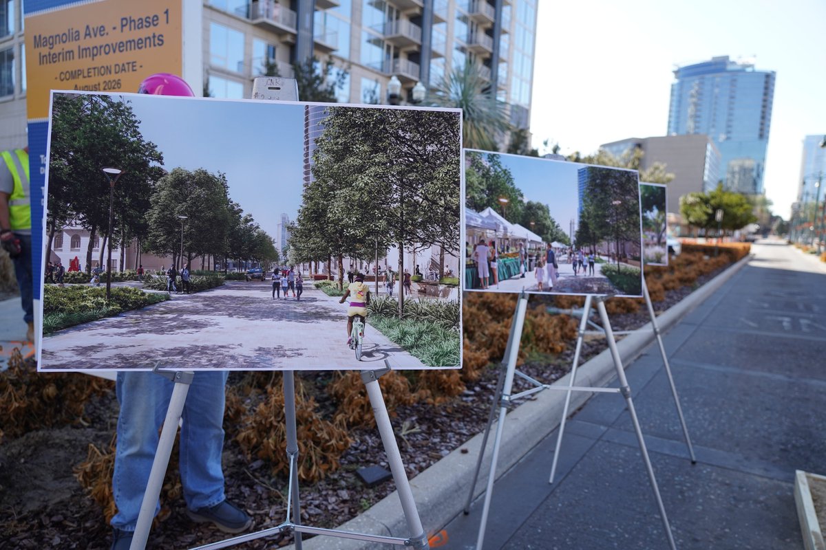 The ground has been broken and Magnolia Avenue in <a href="/DWNTWN_ORLANDO/">Downtown Orlando</a> will soon be reconfigured from one-way to two-way traffic. The conversion supports our efforts to make downtown more welcoming by creating a safer street for pedestrians and cyclists.