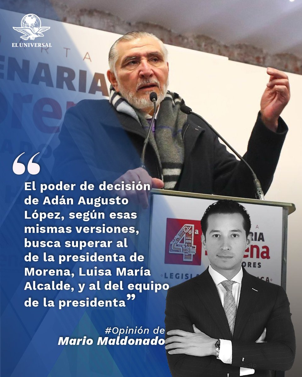 “En pocas palabras, es un manotazo sobre la mesa de López Obrador, como una medida para evitar que otros grupos inciden en la designación de los 17 candidatos a gobiernos estatales y al Congreso, principalmente”, #OpiniónPlus de <a href="/MarioMal/">Mario Maldonado</a>  
eluniversal.com.mx/opinion/mario-…