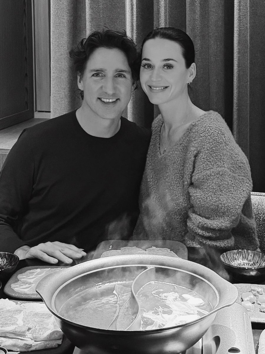 todaykatyp's tweet image. Katy Perry and Justin Trudeau via Instagram.